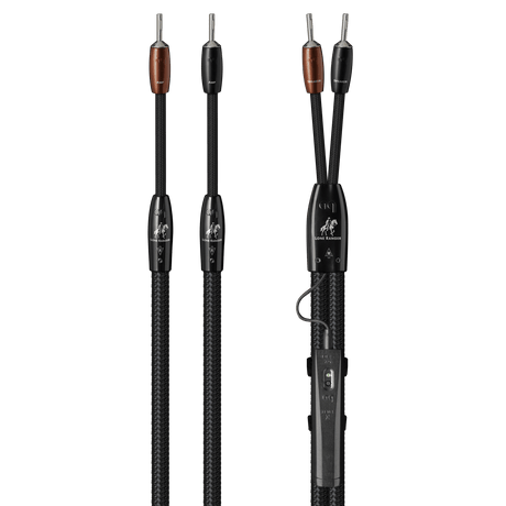 AudioQuest Lone Ranger Full-Range - LRANGER6SM 6 ft = 1.83 m Pair 2 x Male Multi-Spade > 2 x Male Multi-Spade - Silver