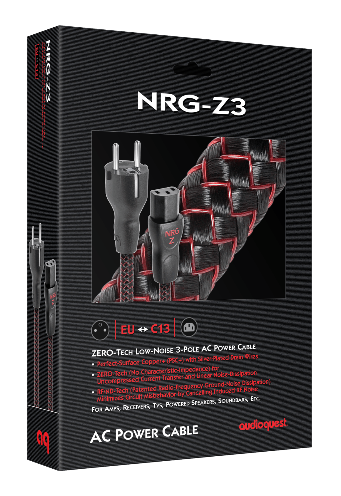 AudioQuest NRG-Z3 - NRGZ3UK01 1 m = 3.5 ft C13 > UK Plug