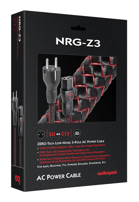 AudioQuest NRG-Z3 - NRGZ3UK01 1 m = 3.5 ft C13 > UK Plug