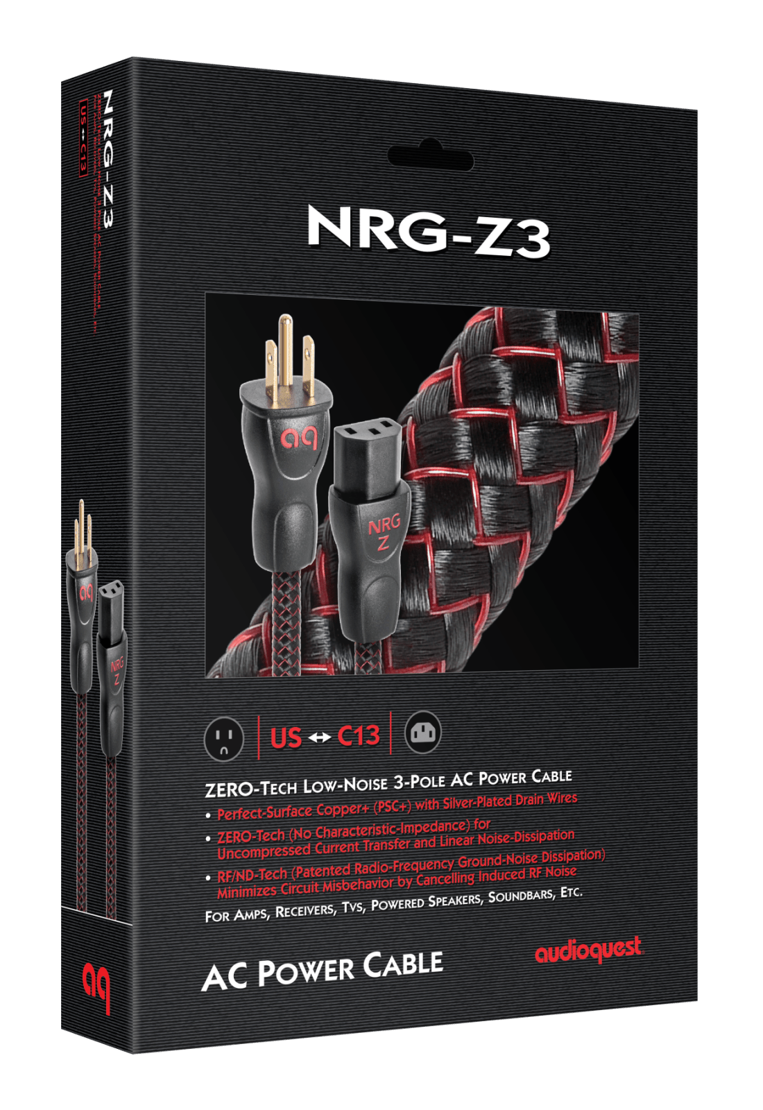 AudioQuest NRG-Z3 - NRGZ3UK01 1 m = 3.5 ft C13 > UK Plug