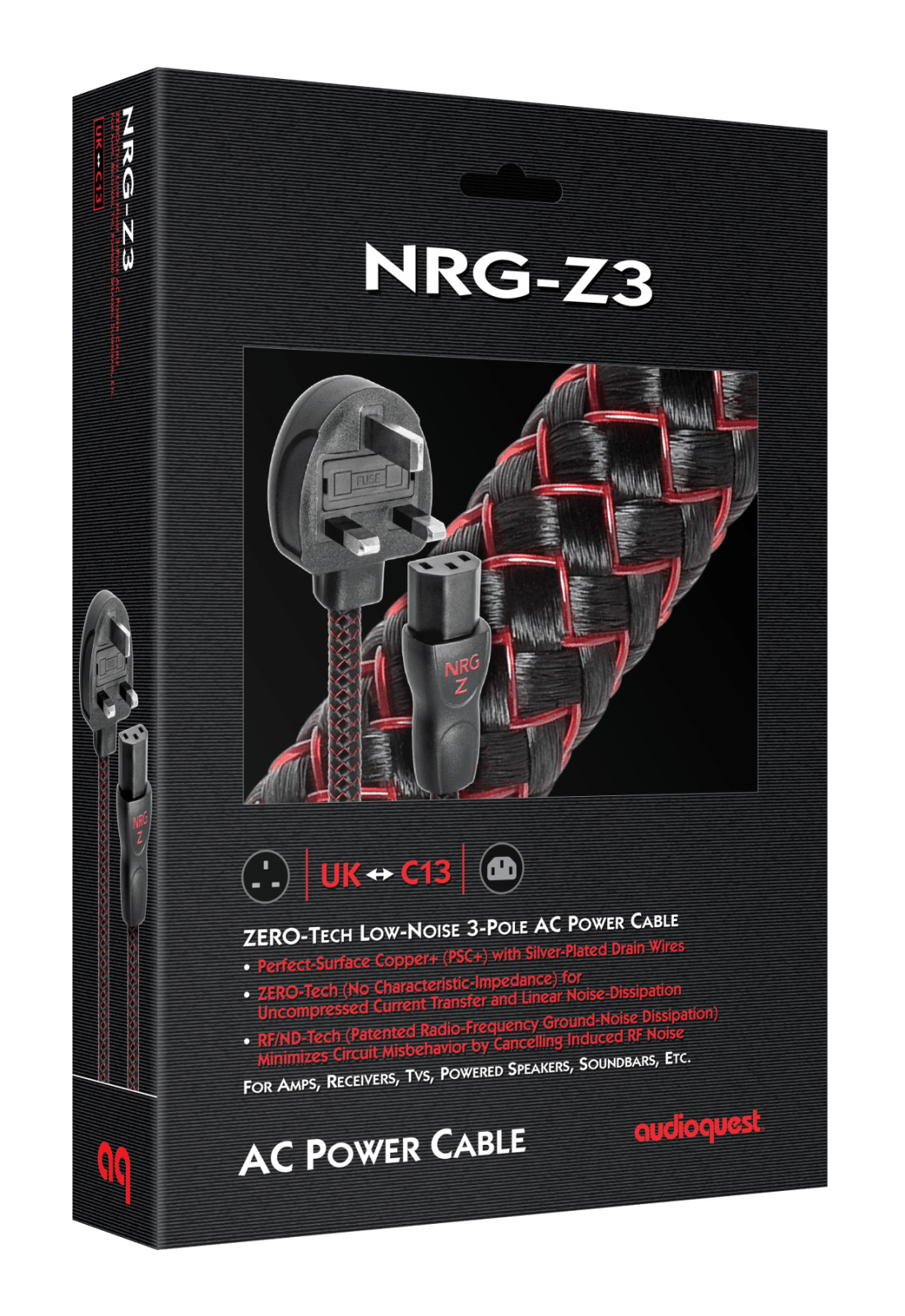AudioQuest NRG-Z3 - NRGZ3UK01 1 m = 3.5 ft C13 > UK Plug