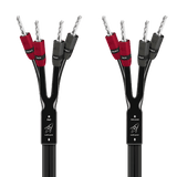 AudioQuest Rocket 11 Single BiAmp - ROCK11B2.0PR - SBA - BS 2 m = 6 ft 6 in Pair 4 x Bananas > 4 x Bananas - Silver