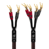 AudioQuest Rocket 33 Single BiWire - ROCK338SBS 8 ft = 2.4 m Pair 2 x Male Banana > 4 x Male Banana - Silver