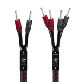 AudioQuest Rocket 33 Single BiWire - ROCK338SBS 8 ft = 2.4 m Pair 2 x Male Banana > 4 x Male Banana - Silver
