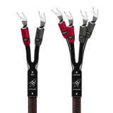 AudioQuest Rocket 33 Single BiWire - ROCK338SBS 8 ft = 2.4 m Pair 2 x Male Banana > 4 x Male Banana - Silver