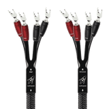AudioQuest Rocket 44 Single BiAmp - ROCK4415BABS 15 ft = 4.6 m Pair 4 x Male Banana > 4 x Male Banana - Silver