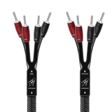 AudioQuest Rocket 44 Single BiAmp - ROCK4415BABS 15 ft = 4.6 m Pair 4 x Male Banana > 4 x Male Banana - Silver