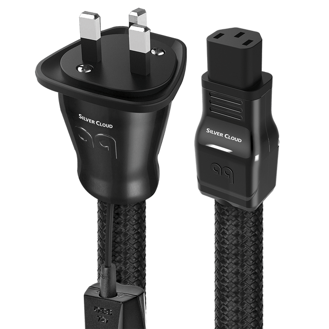 AudioQuest Silver Cloud XTRM Power Cable C13 > 3Prong Wall Plug 1M
