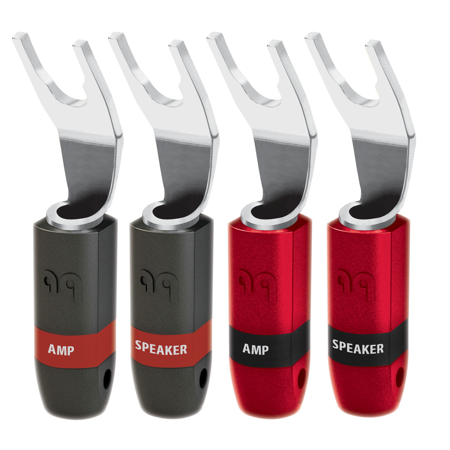 AudioQuest SureGrip® 300 Multi-Spade Speaker Connectors - Fits up to 9 ...
