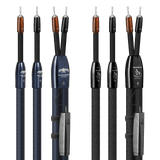 AudioQuest ThunderBird XTRM + BassZilla BiWire Combo - TBXBZCOMBO02S 2.5 m = 8.5 ft Pair 2 x Male U-Spade > 4 x Male U-Spade - Silver
