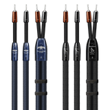 AudioQuest ThunderBird XTRM + BassZilla BiWire Combo - TBXBZCOMBO02S 2.5 m = 8.5 ft Pair 2 x Male U-Spade > 4 x Male U-Spade - Silver