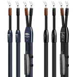 AudioQuest ThunderBird XTRM + BassZilla BiWire Combo - TBXBZCOMBO02S 2.5 m = 8.5 ft Pair 2 x Male U-Spade > 4 x Male U-Spade - Silver