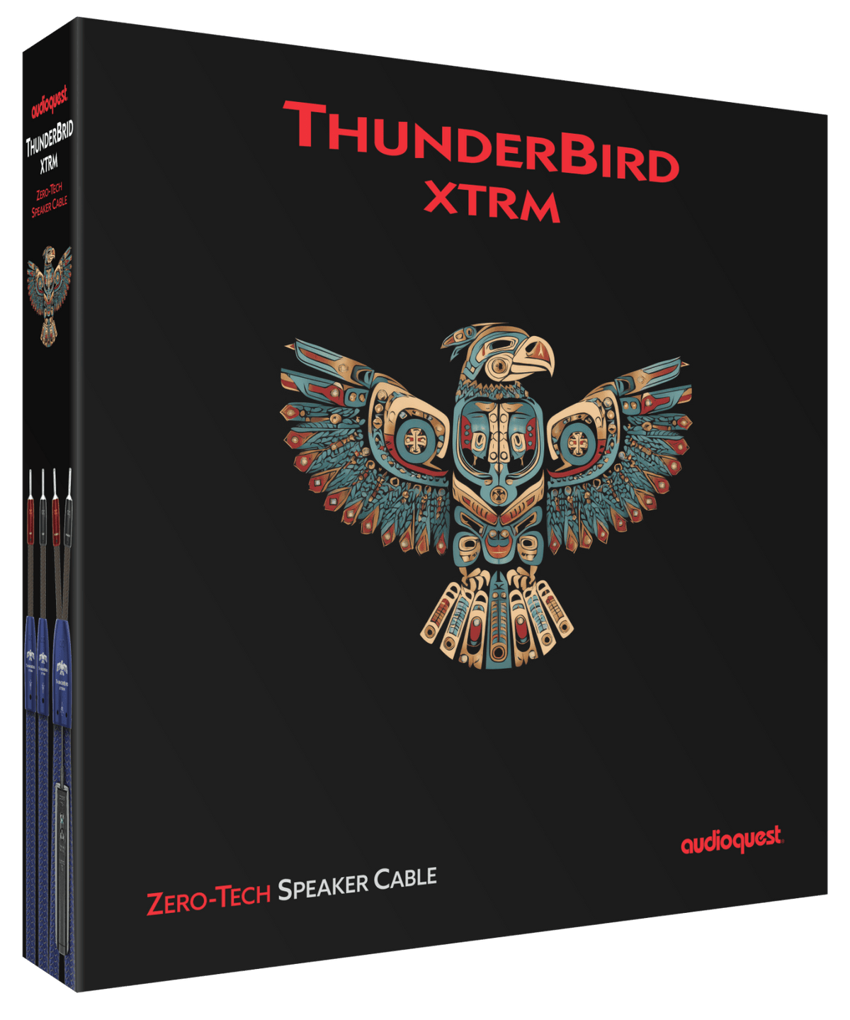 AudioQuest ThunderBird XTRM - TBIRDXTRM10BS 10 ft = 35 m Pair 2 x Male Banana > 2 x Male Banana - Silver