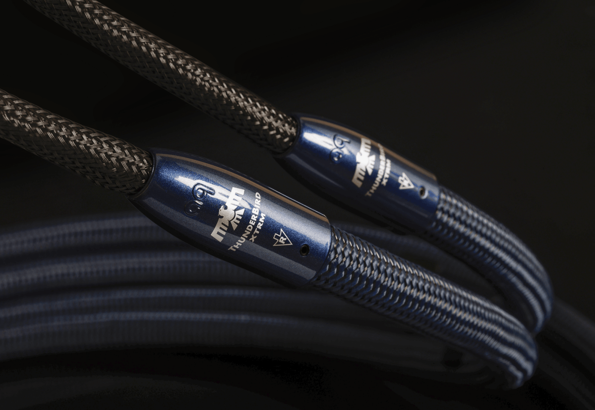 AudioQuest ThunderBird XTRM - TBIRDXTRM10BS 10 ft = 35 m Pair 2 x Male Banana > 2 x Male Banana - Silver