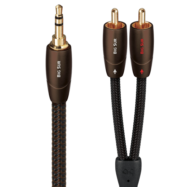 AudioQuest 0.6m Big Sur 3.5mm Mini > RCA Audio Interconnect Cable