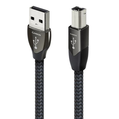Carbon USB A > B - 65-089-12-0.75 m = 2 ft 6 in
