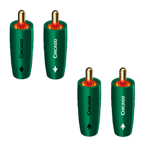 AudioQuest Chicago RCA Plugs Field Termination Connectors - Set of 3