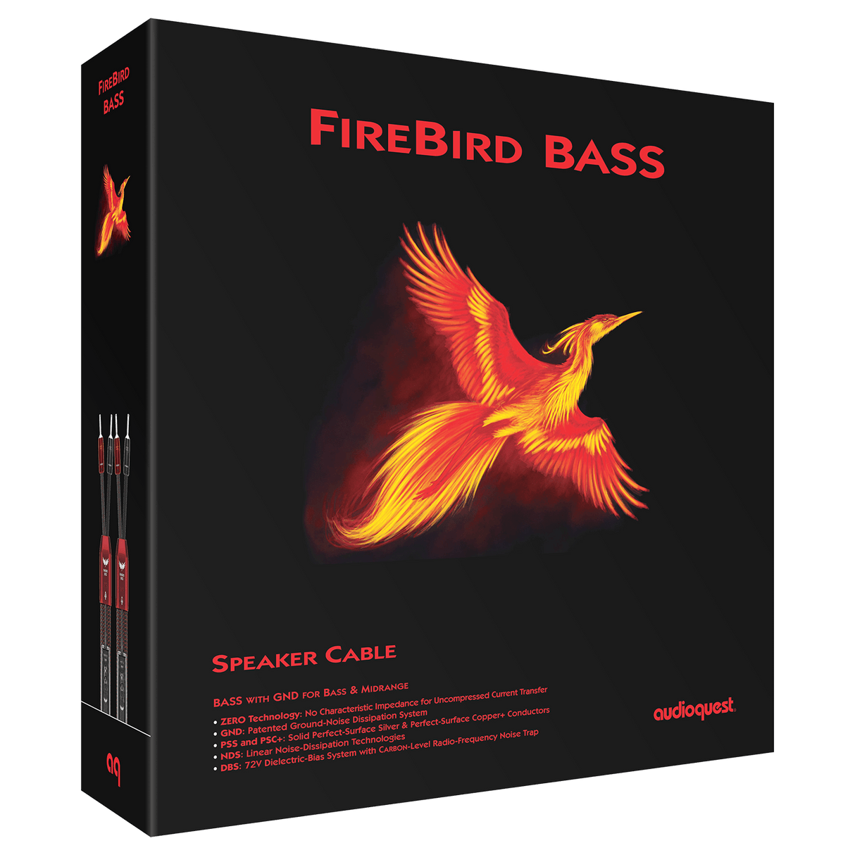 AudioQuest FireBird BASS - FBIRDBASS8PR-USUS 8 ft = 2.4 m Pair 2 x U-Spades > 2 x U-Spades