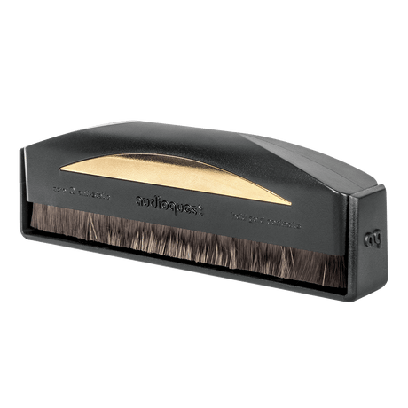 Gold Anti-Static Record Brush - AQASRECORDBRUSH-