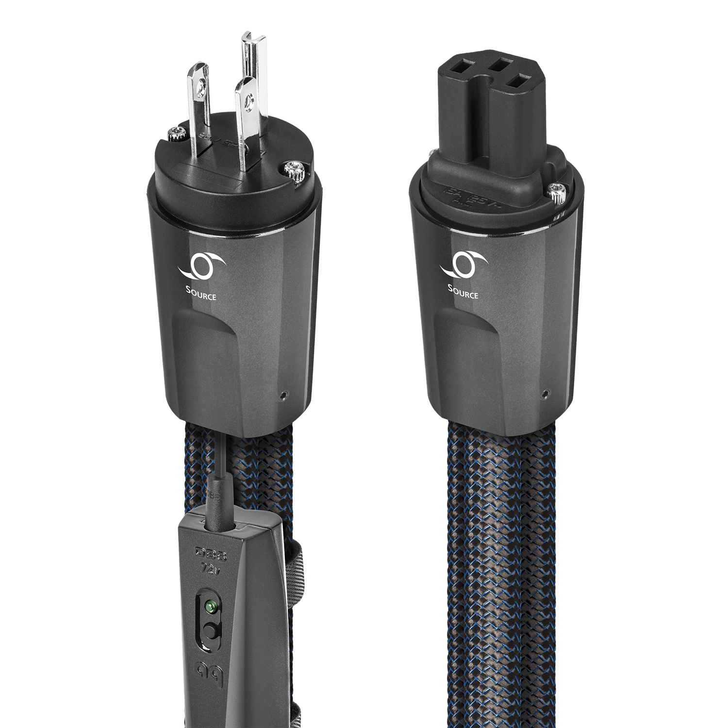 AudioQuest Hurricane Constant-Current (Source) - NRGHURRSUS01 1 m = 3 ft 3 in IEC-C13 (15 Amp)