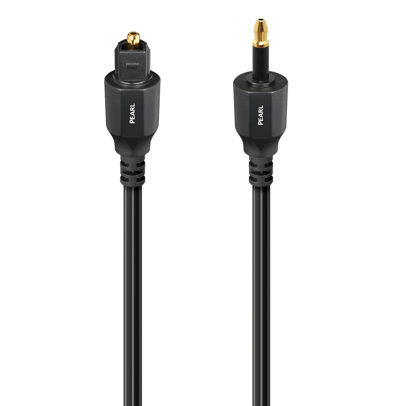 AudioQuest Pearl Optical > 3.5mm Mini MToslink FiberOptic Cable 0.75M (2' 6")