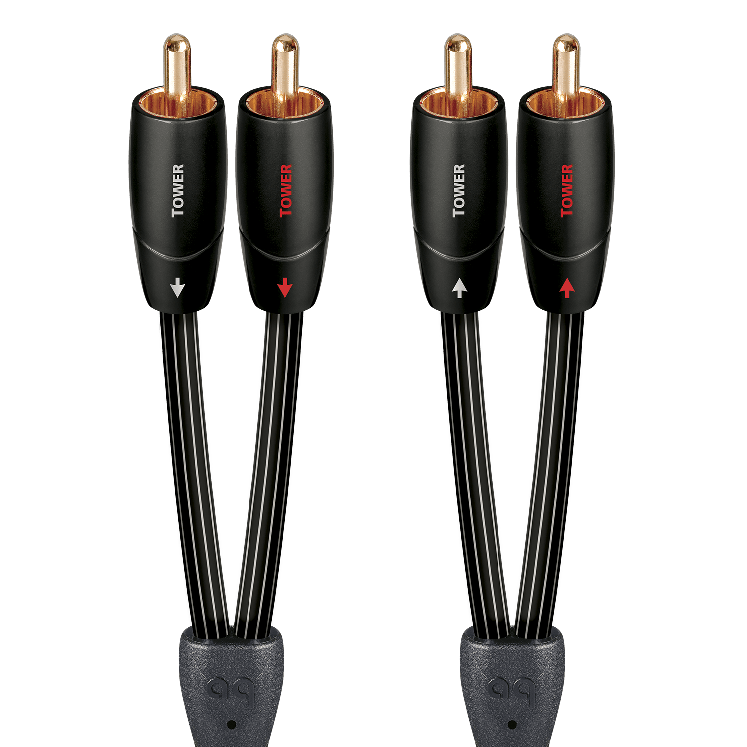 AudioQuest AudioQuest 0.6m Tower RCA > RCA Audio Interconnect Cable - Single - 2 x Male RCA > 2 x Male RCA